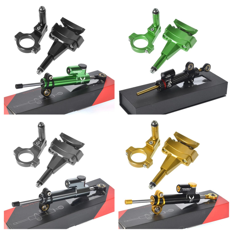 Steering Damper Stabilizer Kit Cnc - Kawasaki 500 2024 için - Motosiklet