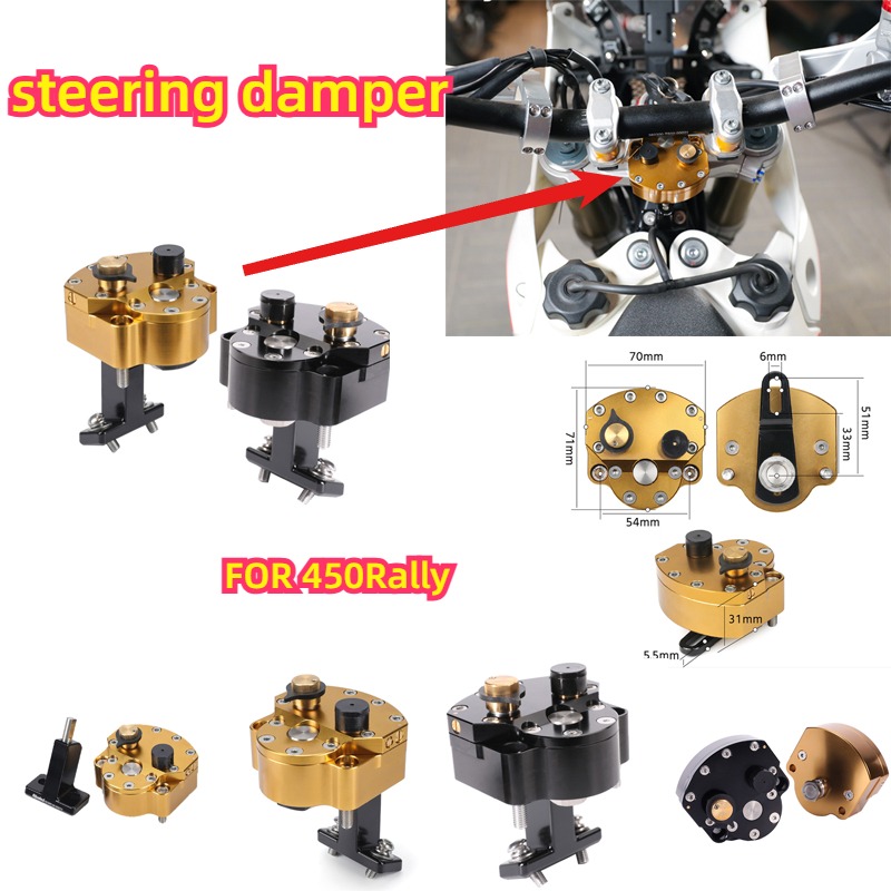 Steering Damper Stabilizer Kit Cnc - Direksiyon Amortisör Montaj Kiti 450 Rally