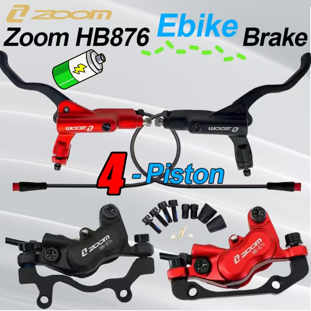 Zoom Hydraulic Brake 4 Piston E-Scooter - ZOOM HB-876E E-Bisiklet 4 Pistonlu Hidrolik