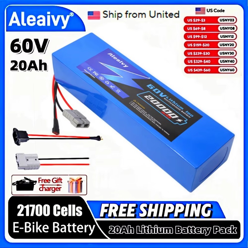 60V 30Ah 21700 Battery Pack - Aleaivy 60V 20Ah 30Ah 21700 Lityum