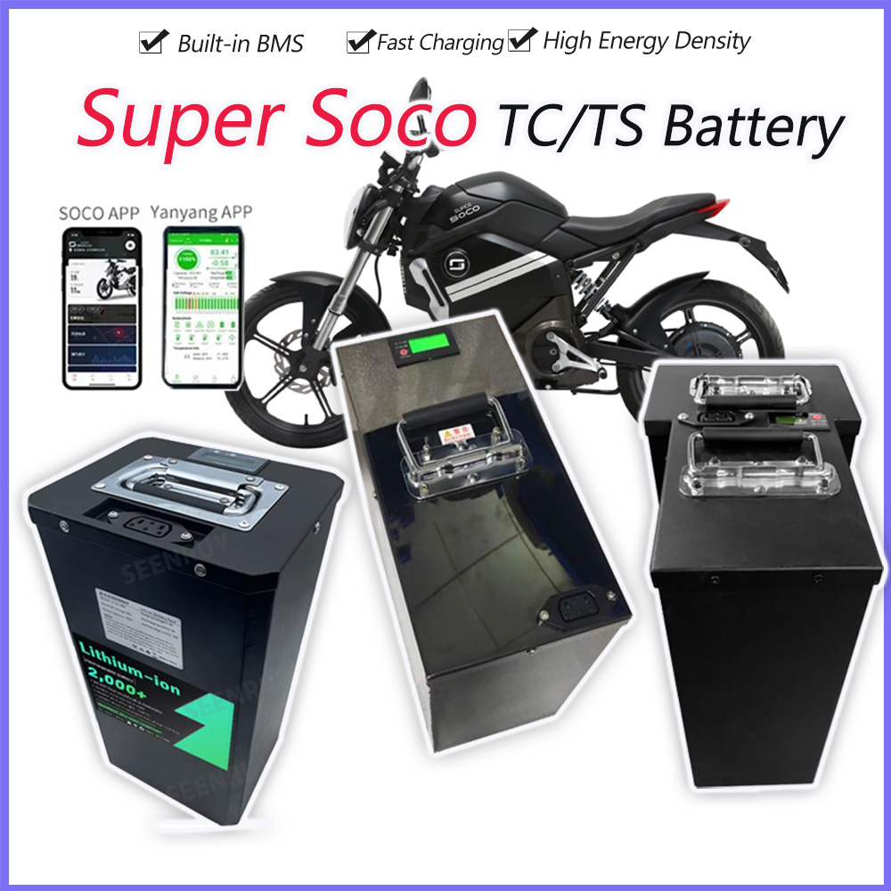 Süper Soco TC TS Büyük Pil 60  - 72V 30Ah Lifepo4 Battery Pack incelemesi ve fiyatı