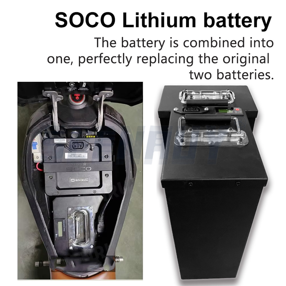 Süper Soco TC TS Büyük Pil 60  - 72V 30Ah Lifepo4 Battery Pack incelemesi ve fiyatı