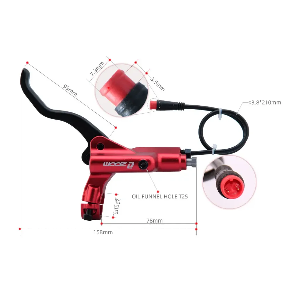 ZOOM HB-876E 4-piston disk hid - Zoom Hydraulic Brake 4 Piston E-Scooter incelemesi ve fiyatı