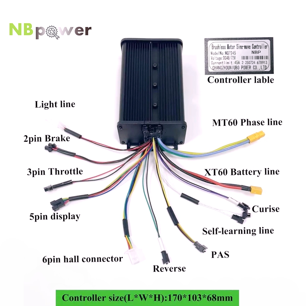 Çift Modlu NBpower 48V/72V 45A - 72V 45A Dual Controller incelemesi ve fiyatı